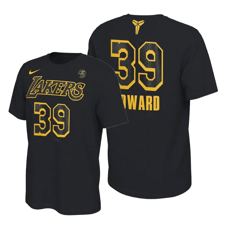 Men's Los Angeles Lakers Dwight Howard #39 NBA Inspired Restart 2020 Mamba Week Black Basketball T-Shirt XUD0883QW